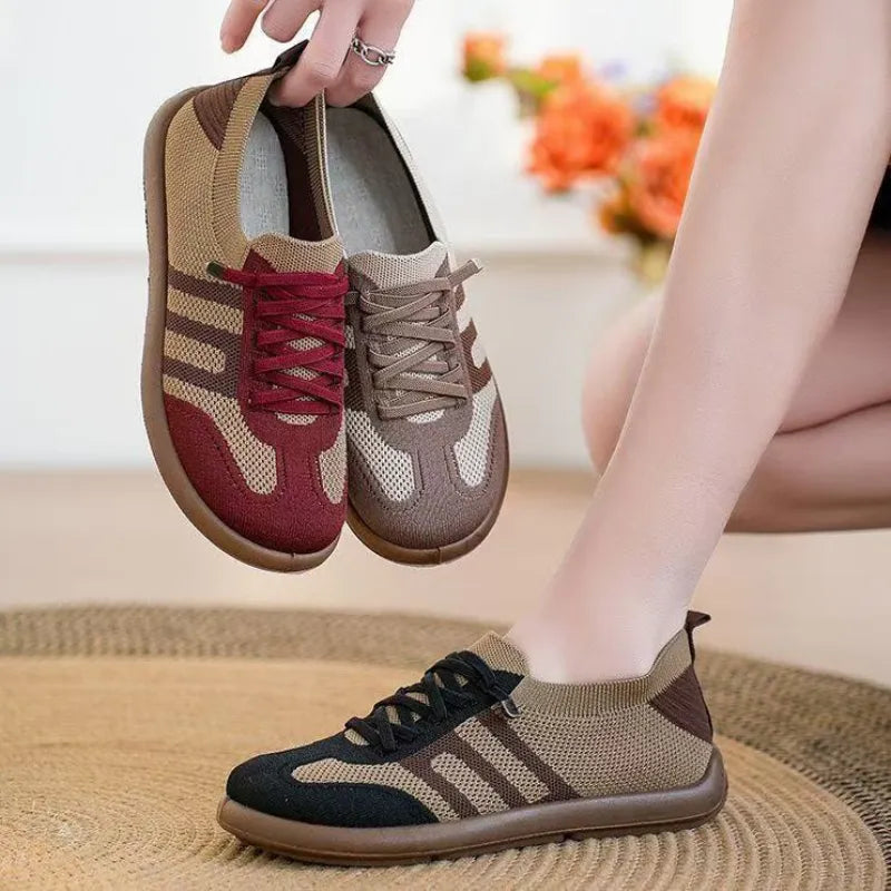 ErgoNova™ – Ortopediska dam-sneakers i andningsbart mesh