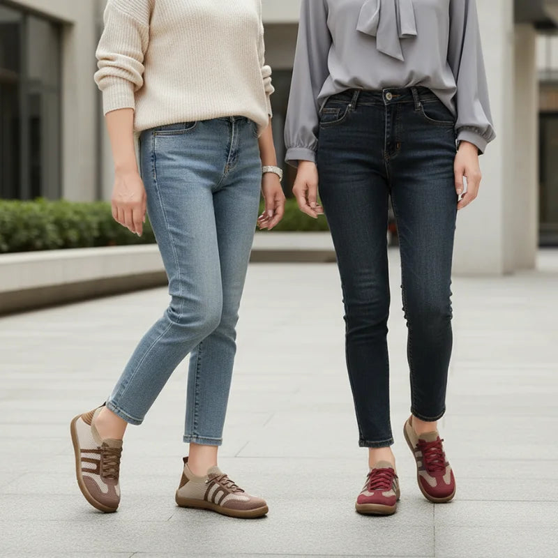 ErgoNova™ – Ortopediska dam-sneakers i andningsbart mesh